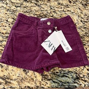 Zara Corduroy Skort Size 3-4